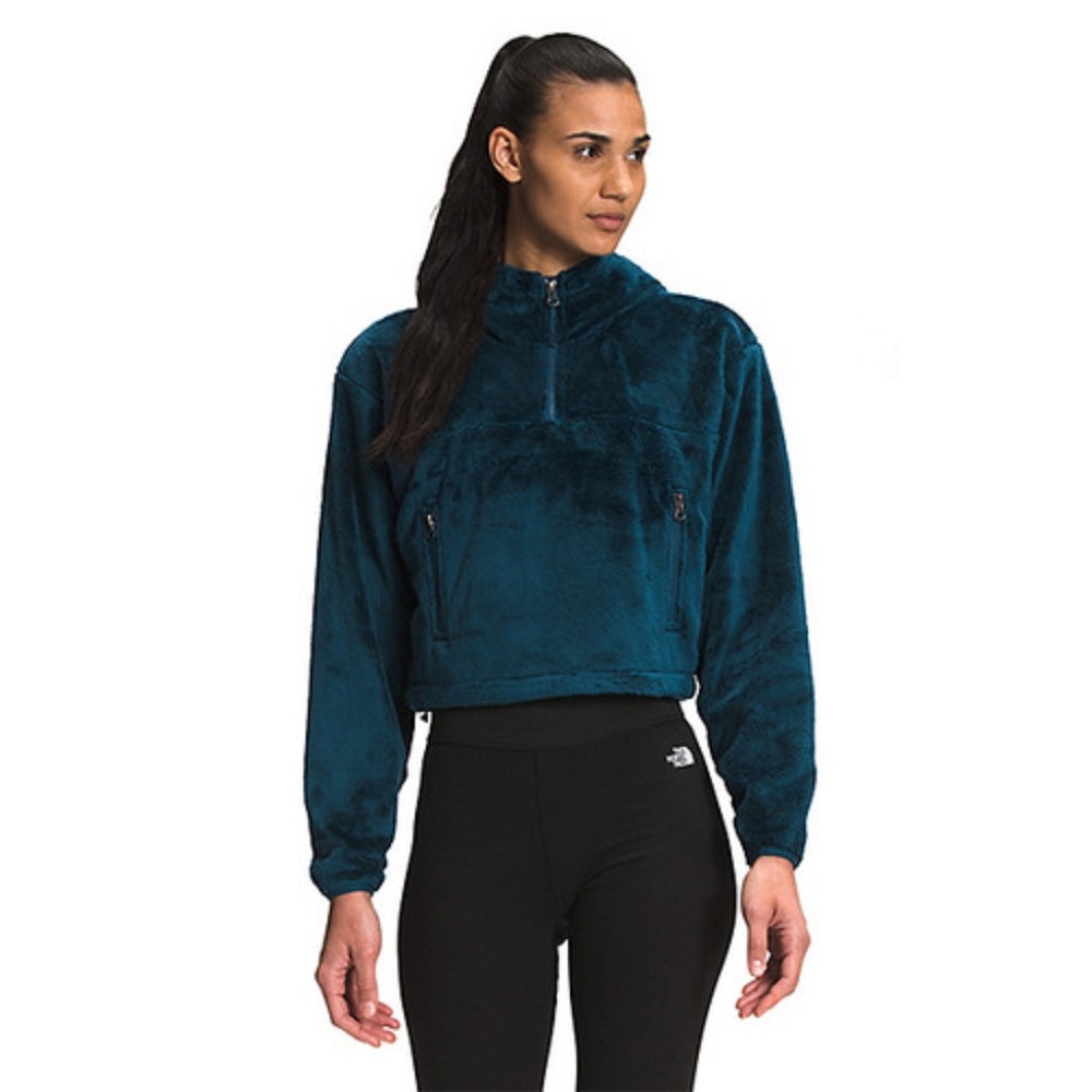 The North Face Women’s Osito 1/4 zip pullover XS Monterey Blue